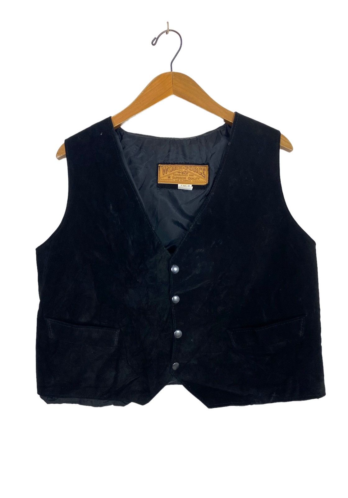 Vintage Rare‼️Vintage Work Force Leather Vest Suede Made Australia Size US XL / EU 56 / 4 - 2 Thumbnail