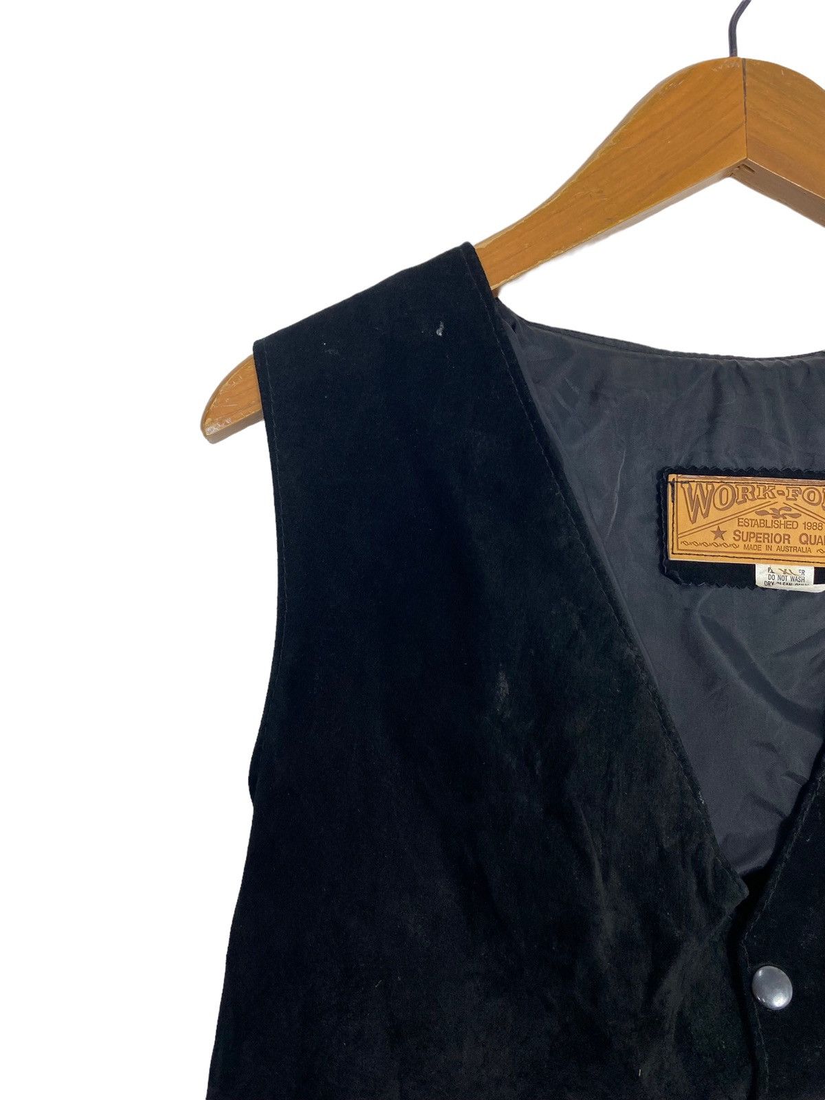 Vintage Rare‼️Vintage Work Force Leather Vest Suede Made Australia Size US XL / EU 56 / 4 - 6 Thumbnail