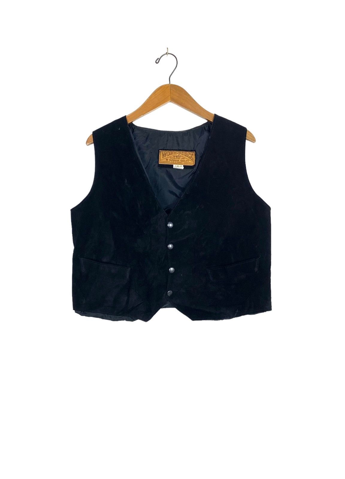 Vintage Rare‼️Vintage Work Force Leather Vest Suede Made Australia Size US XL / EU 56 / 4 - 1 Thumbnail