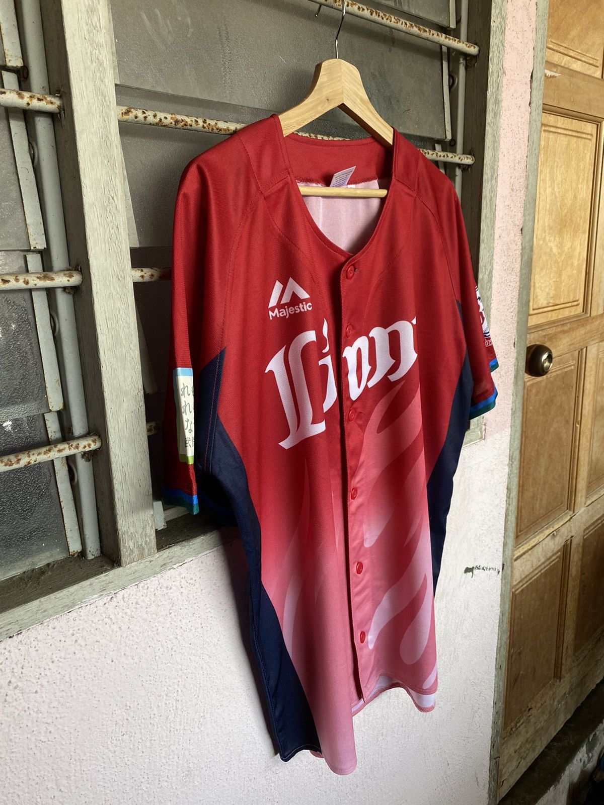 MLB × Majestic Mejestic Lions Baseball Jersey Size US L / EU 52-54 / 3 - 4 Thumbnail