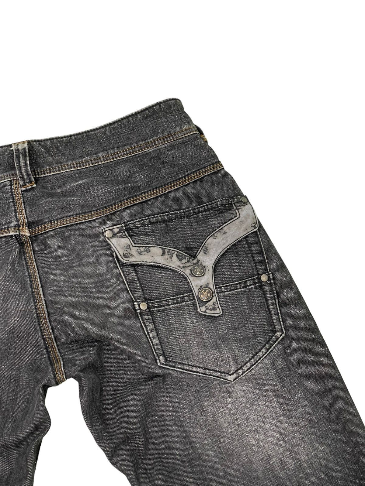 Japanese Brand Flare Jeans Hideaways Nicole Distress Denim Boot Cut 4🟦 Size US 33 - 21 Thumbnail