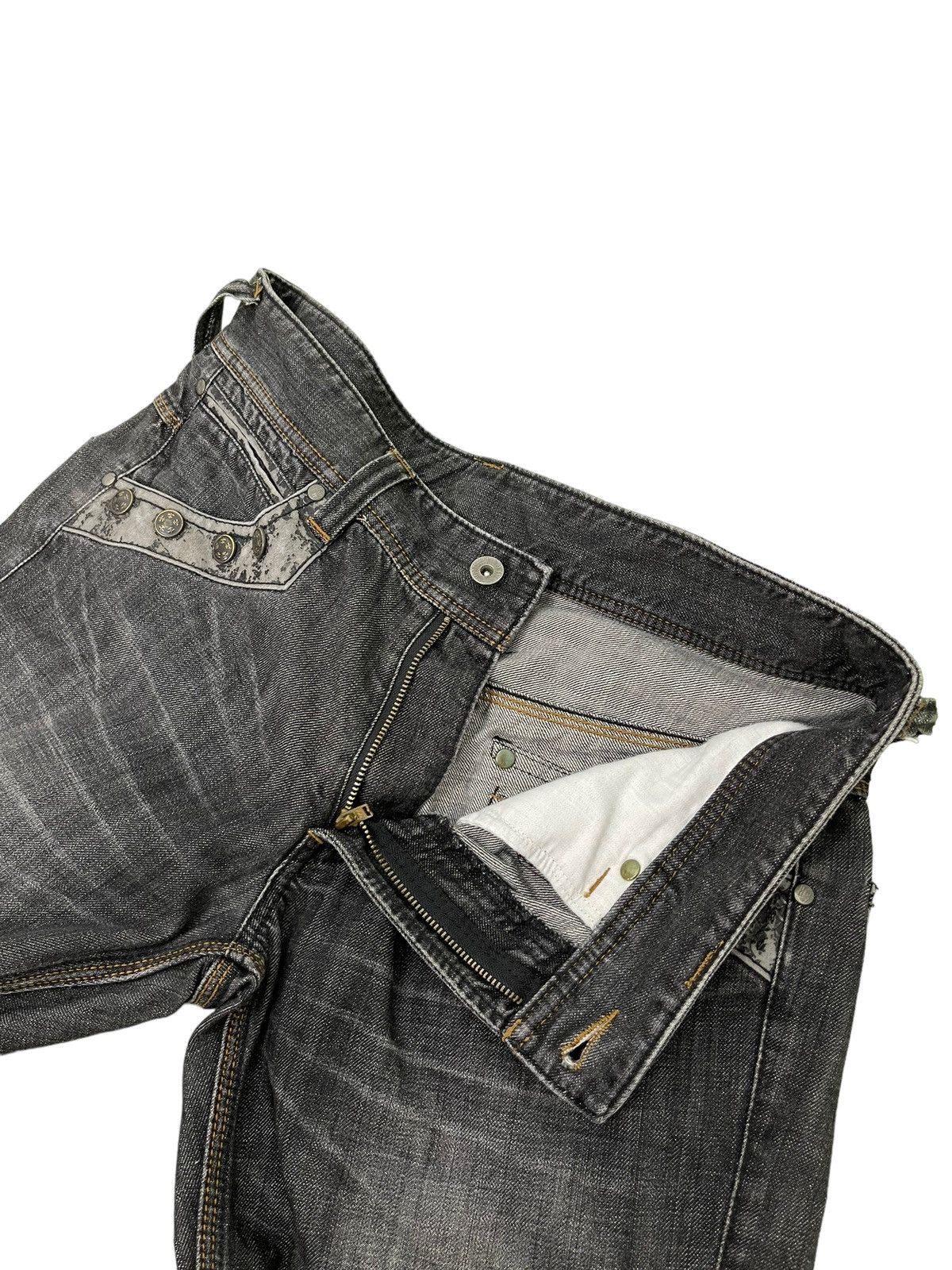 Japanese Brand Flare Jeans Hideaways Nicole Distress Denim Boot Cut 4🟦 Size US 33 - 12 Thumbnail