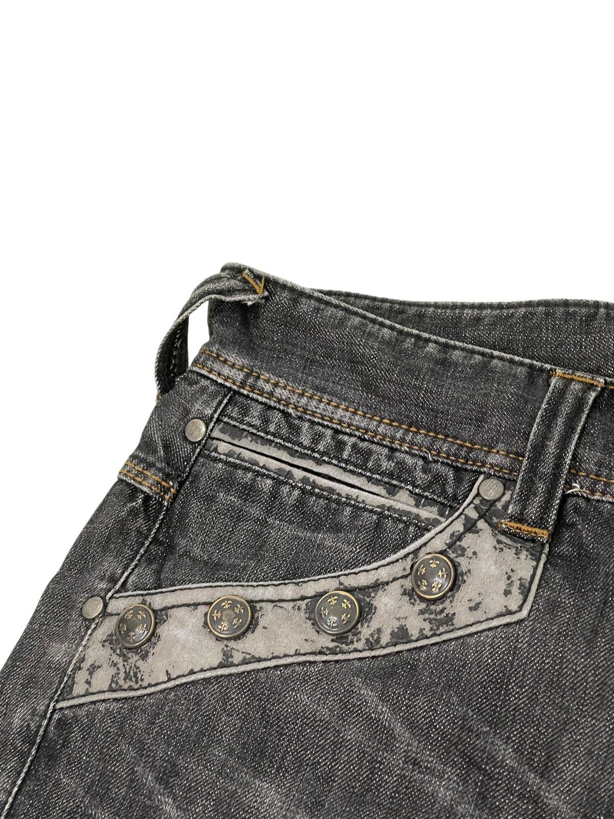 Japanese Brand Flare Jeans Hideaways Nicole Distress Denim Boot Cut 4🟦 Size US 33 - 11 Thumbnail