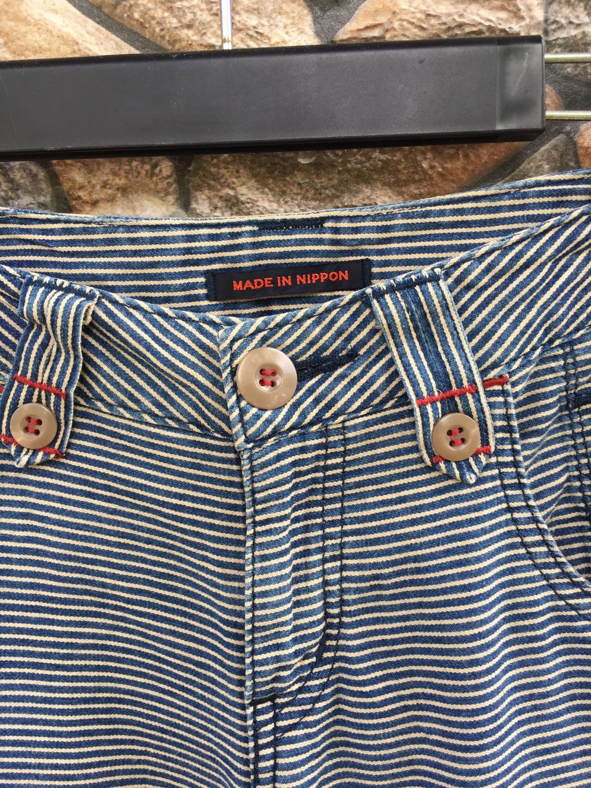 Issey Miyake × Japanese Brand Et Boite Hickory Stripe Pants Size US 28 / EU 44 - 6 Thumbnail