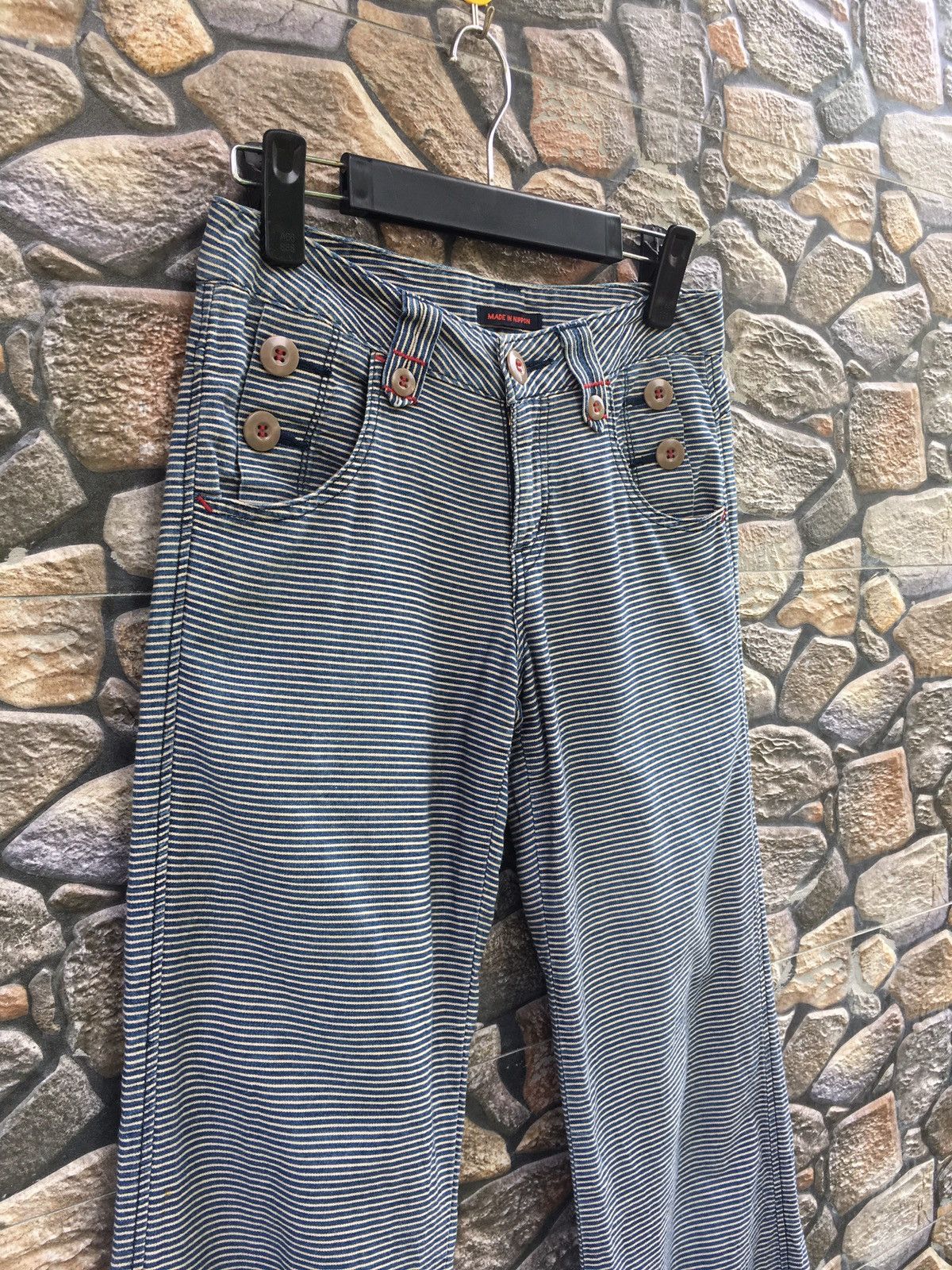 Issey Miyake × Japanese Brand Et Boite Hickory Stripe Pants Size US 28 / EU 44 - 5 Thumbnail