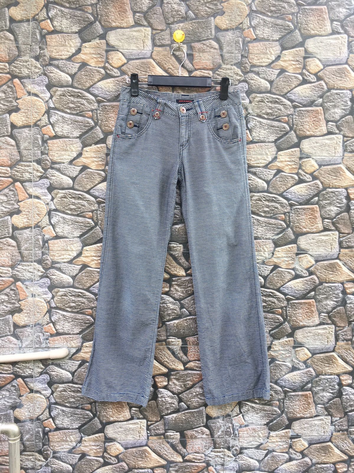 Issey Miyake × Japanese Brand Et Boite Hickory Stripe Pants Size US 28 / EU 44 - 2 Thumbnail