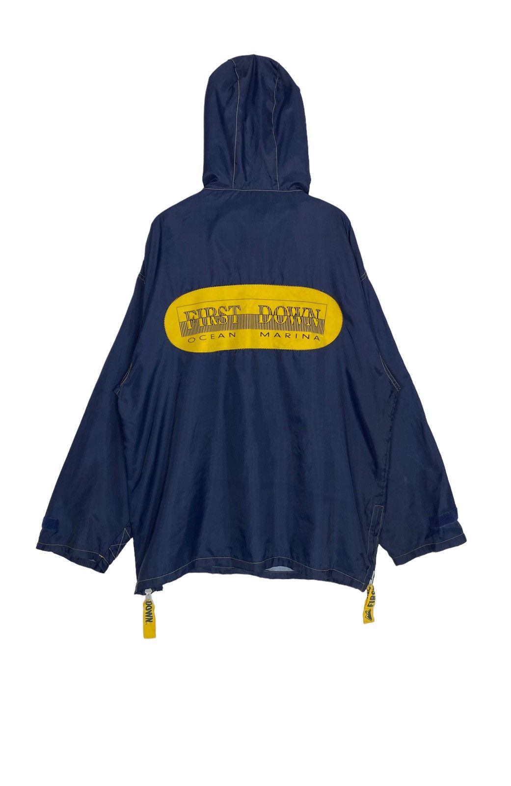 FIRST DOWN OCEAN MARINA nylon jacket M anorak parka Big Logo