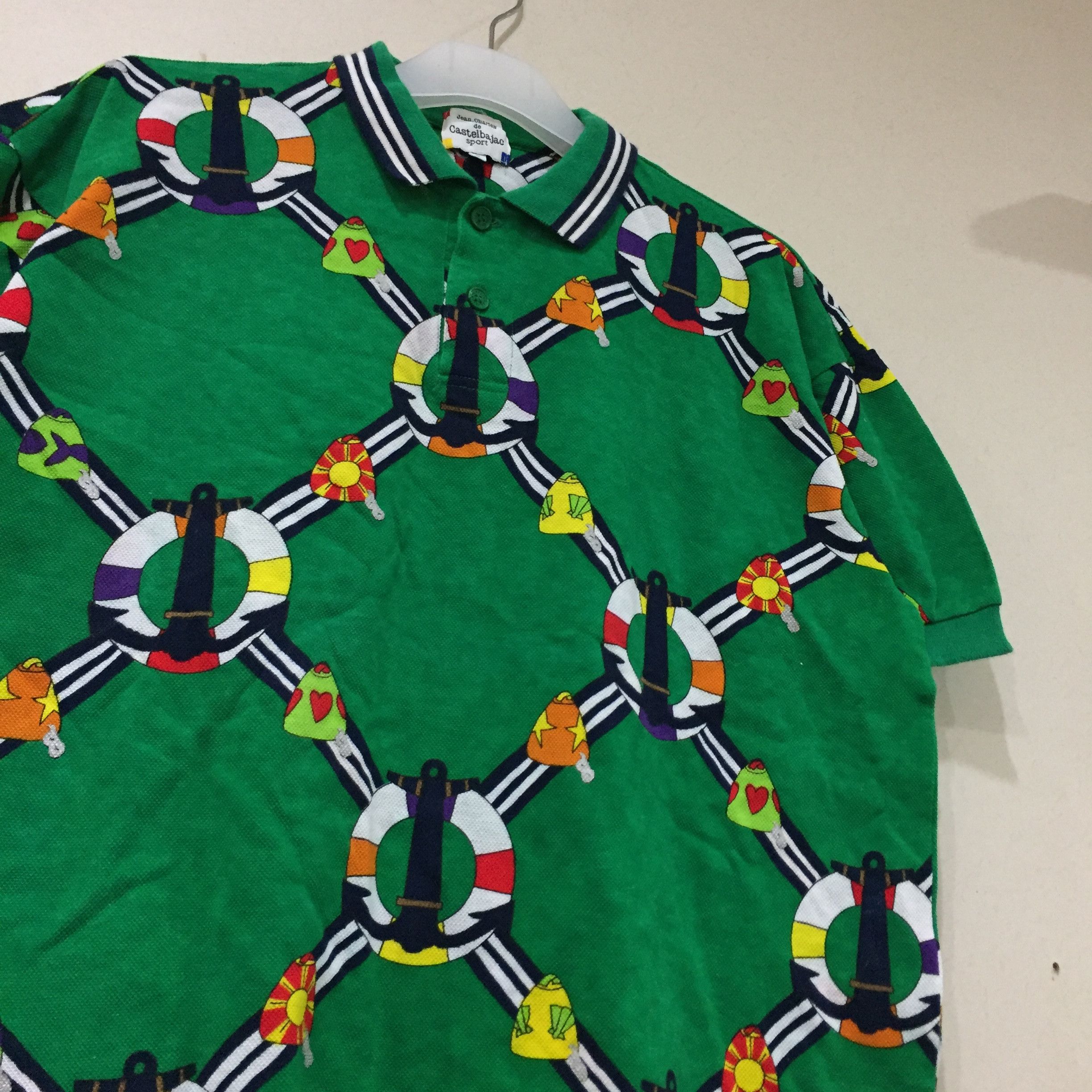 Jean Charles De Castelbajac JEAN CHARLES DE CASTELBAJAC polo shirt fullprint design Size US M / EU 48-50 / 2 - 3 Thumbnail