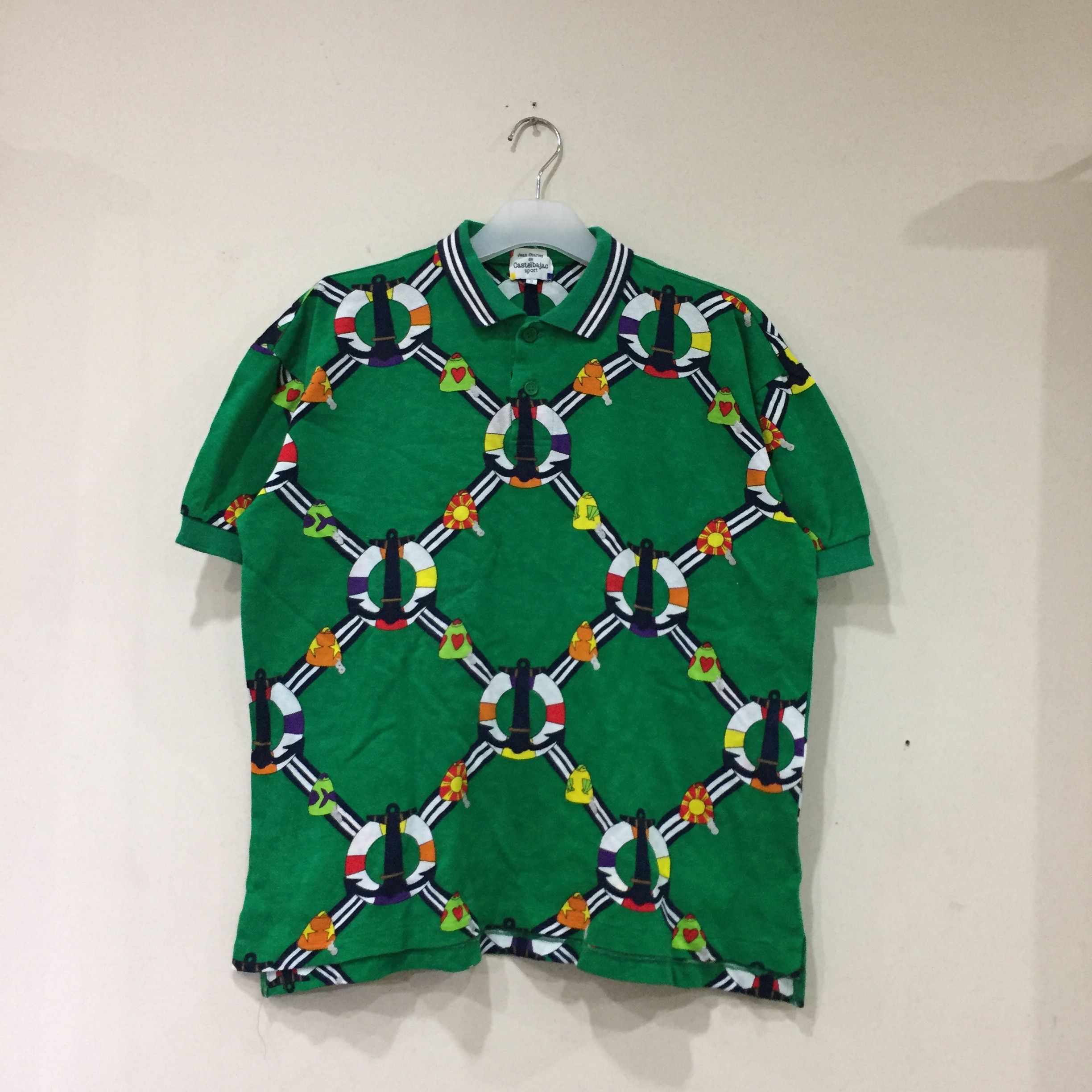 Jean Charles De Castelbajac JEAN CHARLES DE CASTELBAJAC polo shirt fullprint design Size US M / EU 48-50 / 2 - 1 Thumbnail