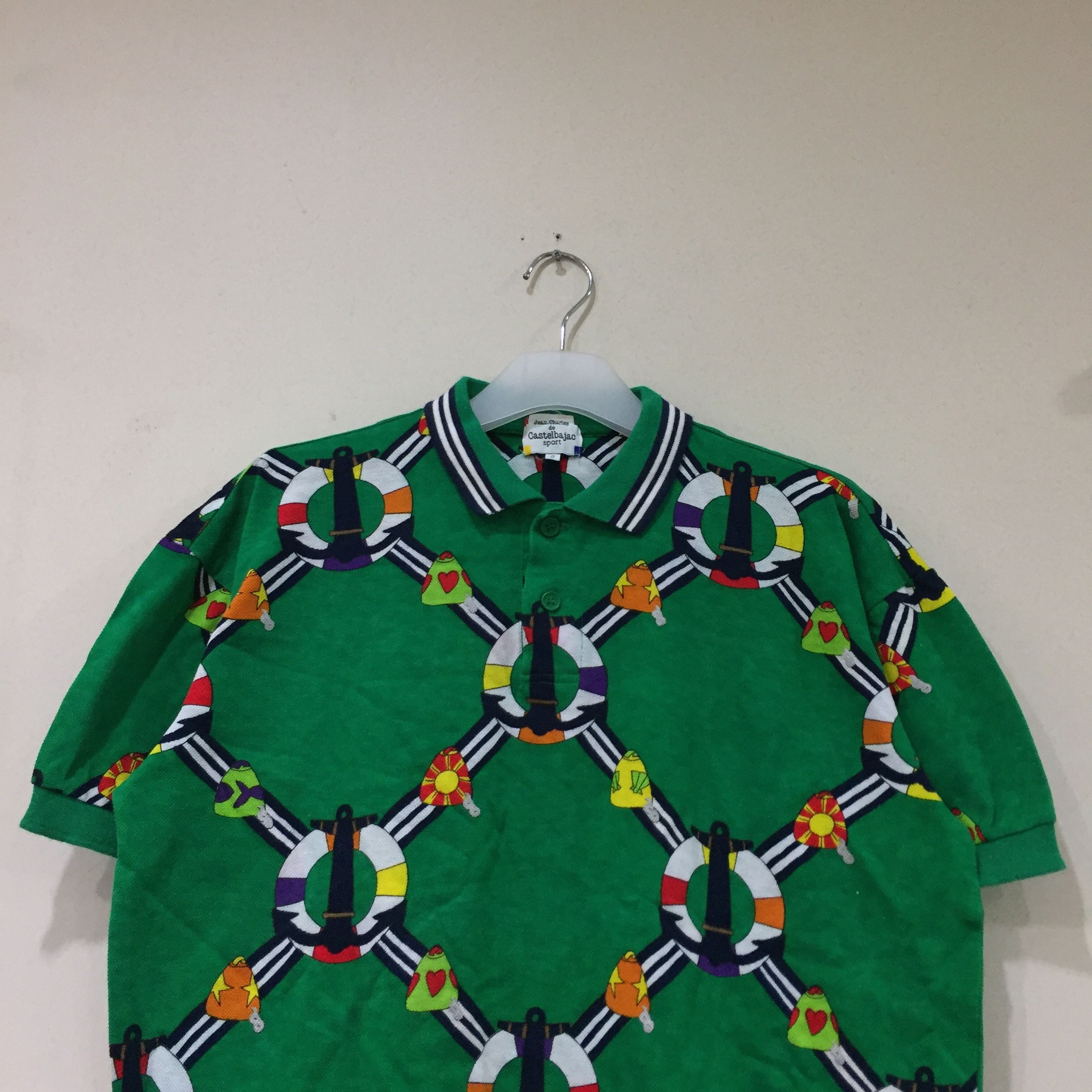Jean Charles De Castelbajac JEAN CHARLES DE CASTELBAJAC polo shirt fullprint design Size US M / EU 48-50 / 2 - 2 Thumbnail