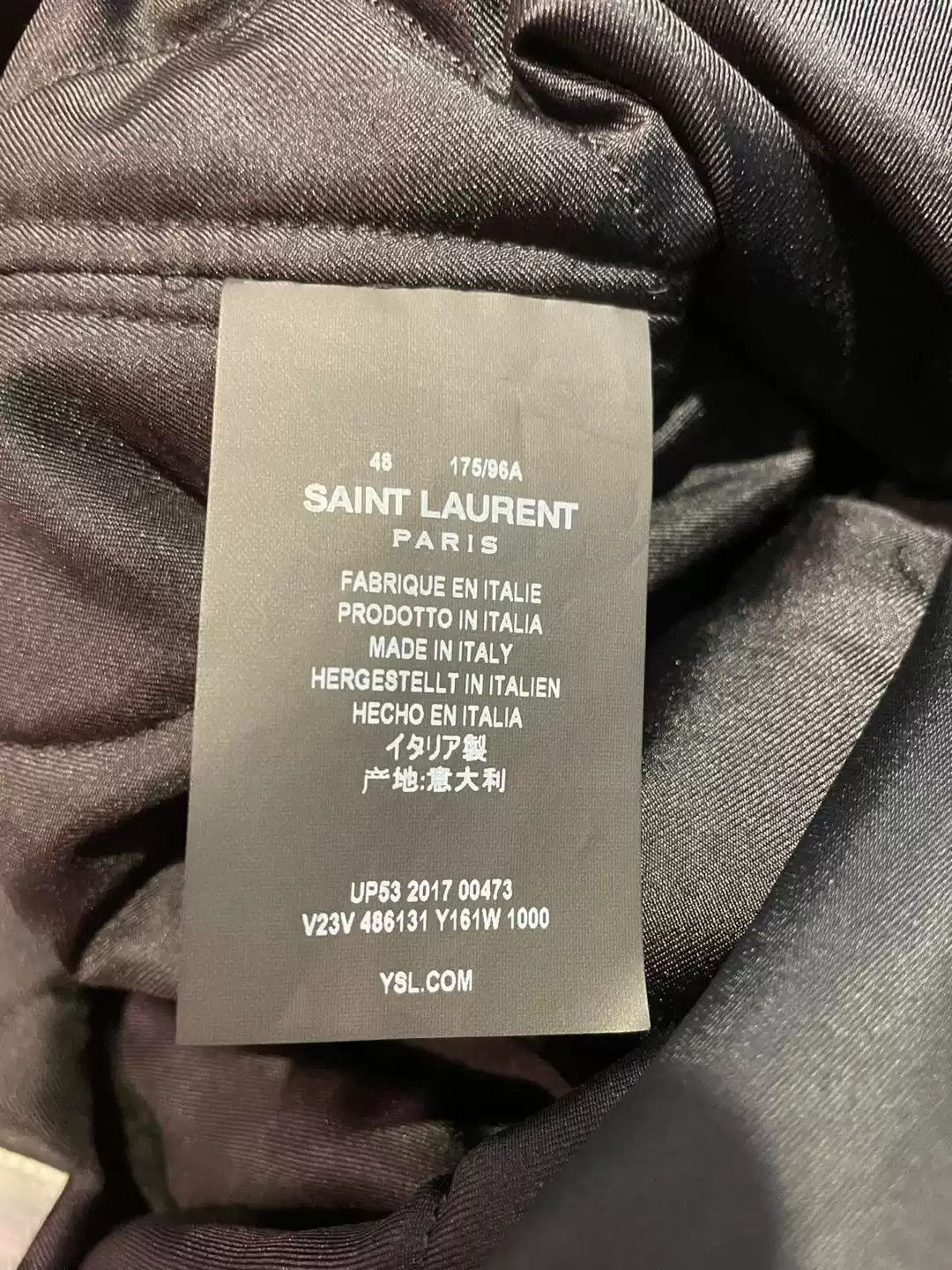 Saint Laurent Paris Saint Laurent Leather Jacket Size 48 Size US M / EU 48-50 / 2 - 6 Thumbnail