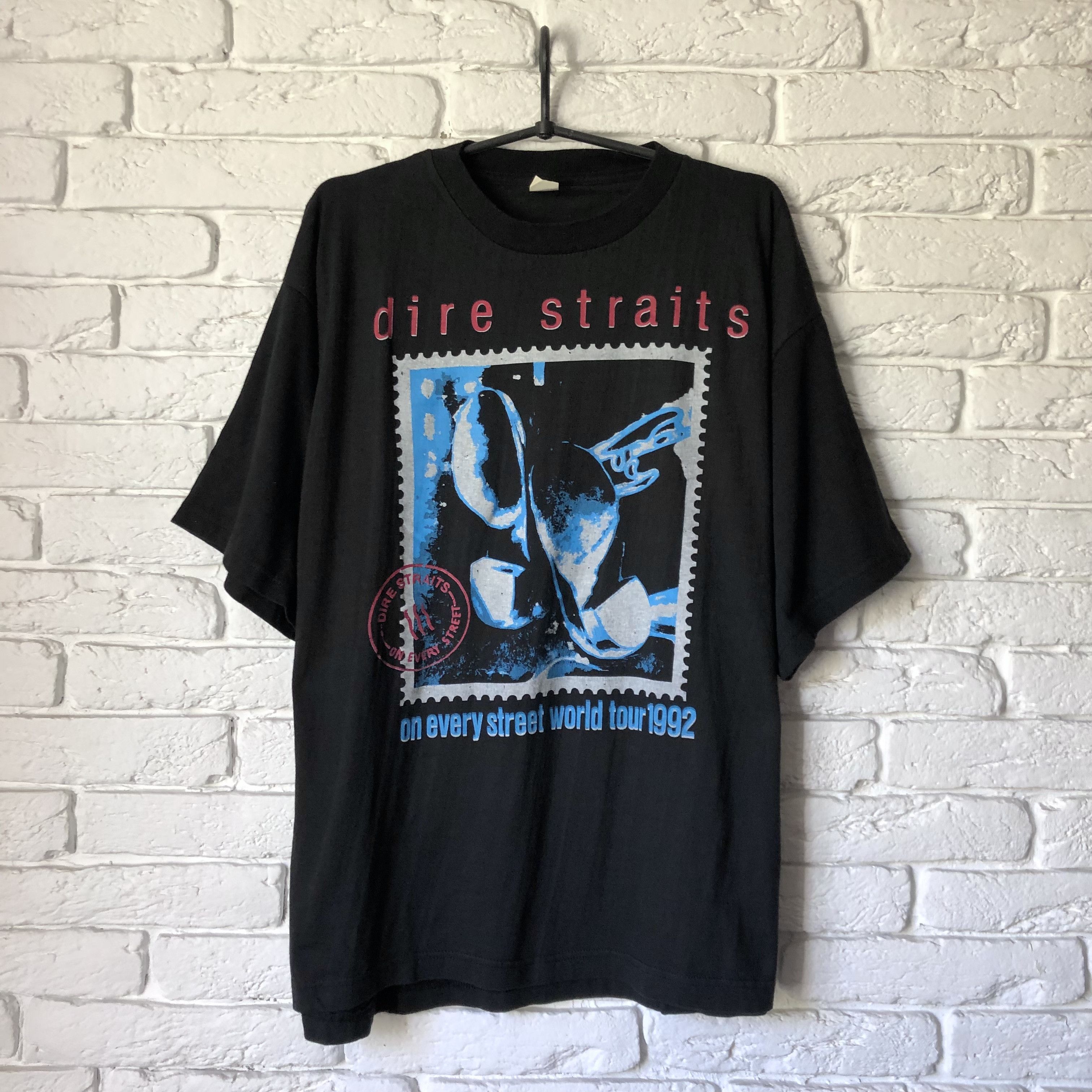Vintage Dire Straits 1992 Band On Every Street Tour Tee