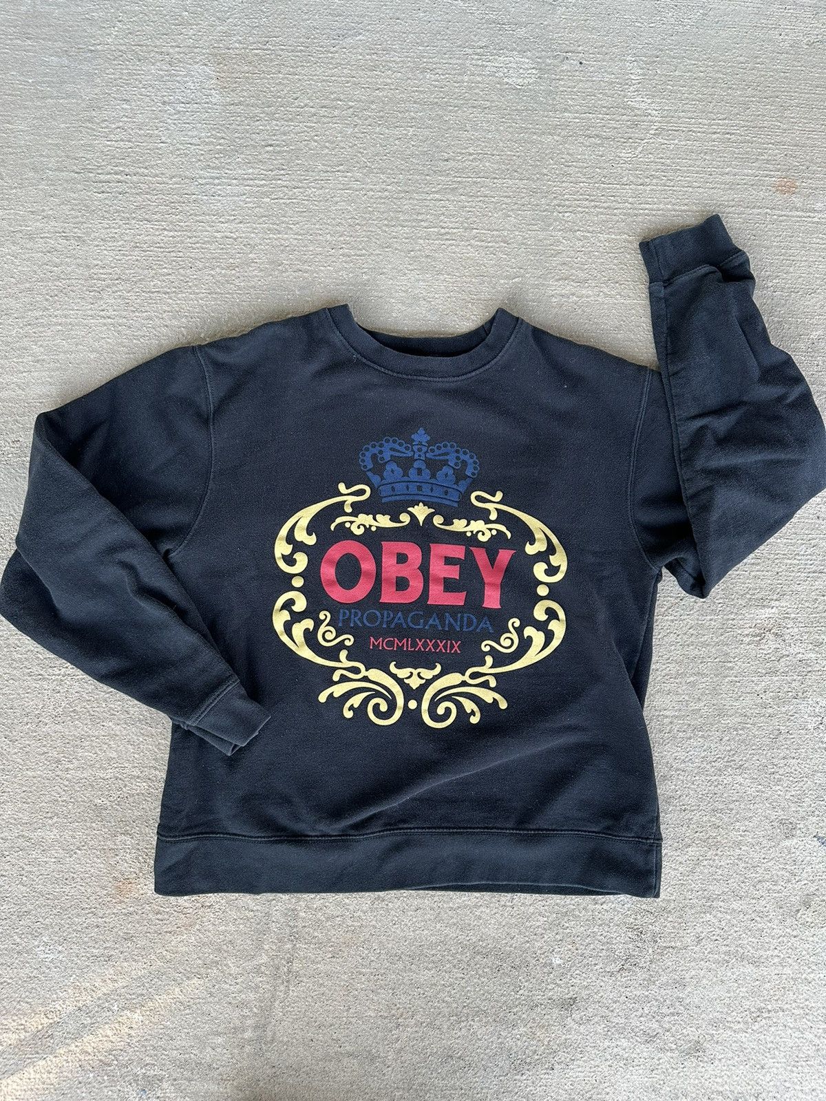 Obey Obey Propaganda MCMLXXXIX Black Sweatshirt Size US S / EU 44-46 / 1 - 1 Thumbnail