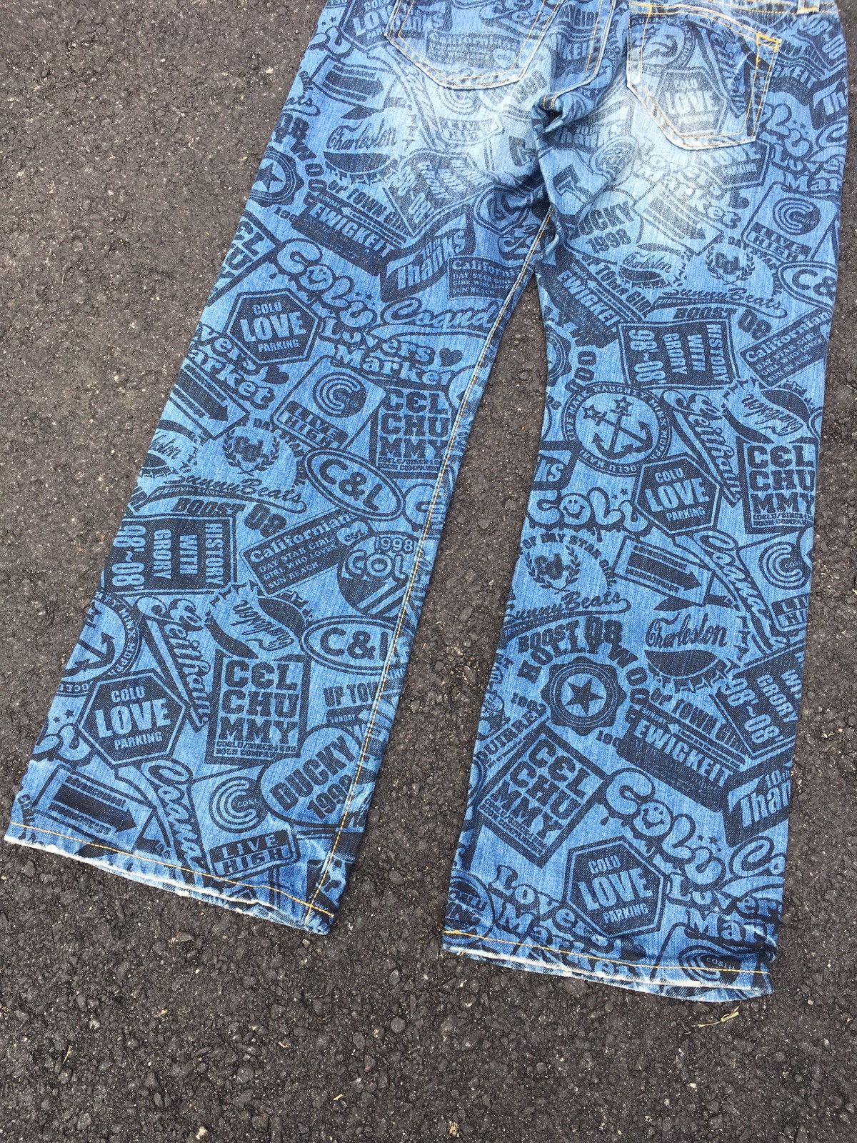 Hysteric Glamour FLARED CO&LU OVER PRINT HYSTERIC GLAMOUR DENIM JEANS Size US 33 - 7 Thumbnail