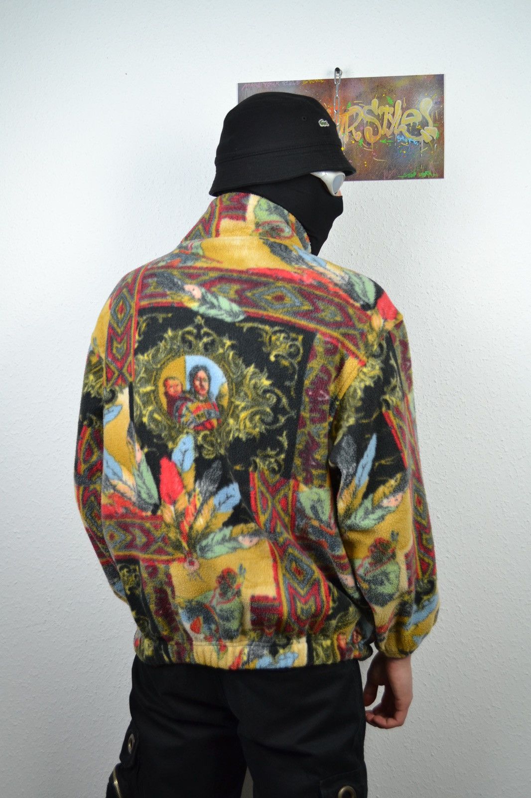 Vintage Vintage Native American Print Half Zip Fleece Jacket Size M Size US L / EU 52-54 / 3 - 15 Thumbnail