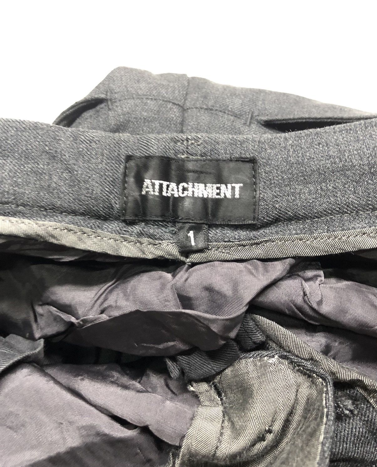 Attachment × Japanese Brand ATACHMENT HERINGBONE SLACK WOOL CASUAL PANTS Size US 27 - 1 Thumbnail