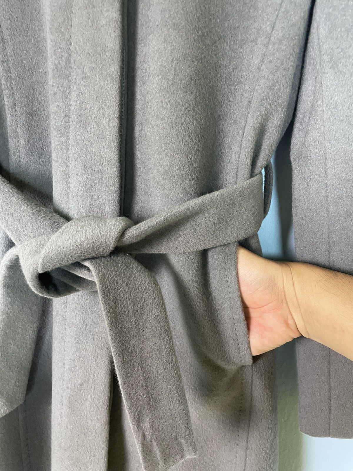 Japanese Brand Ined X Angora Inner Faux Fur Long Coat Size M / US 6-8 / IT 42-44 - 8 Thumbnail