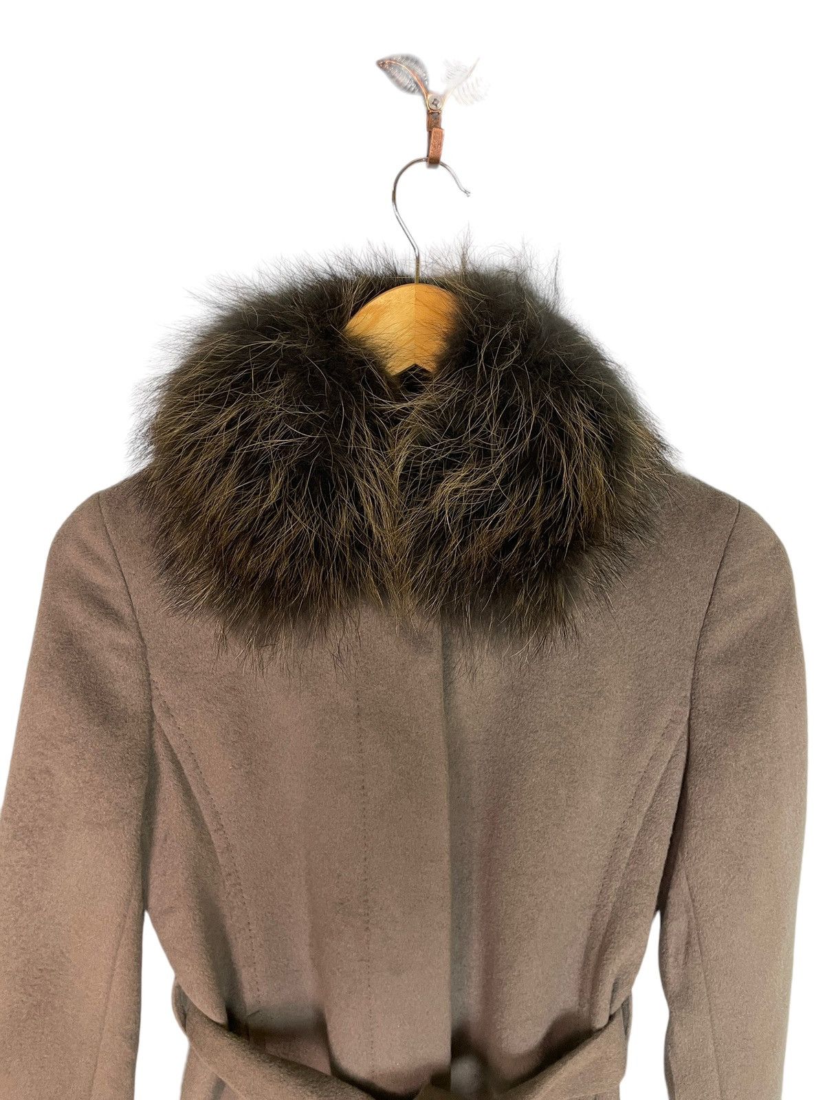 Japanese Brand Ined X Angora Inner Faux Fur Long Coat Size M / US 6-8 / IT 42-44 - 10 Thumbnail