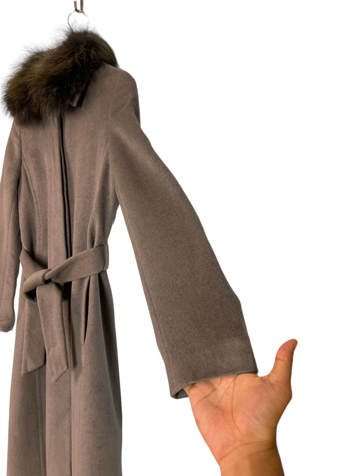 Japanese Brand Ined X Angora Inner Faux Fur Long Coat Size M / US 6-8 / IT 42-44 - 9 Thumbnail