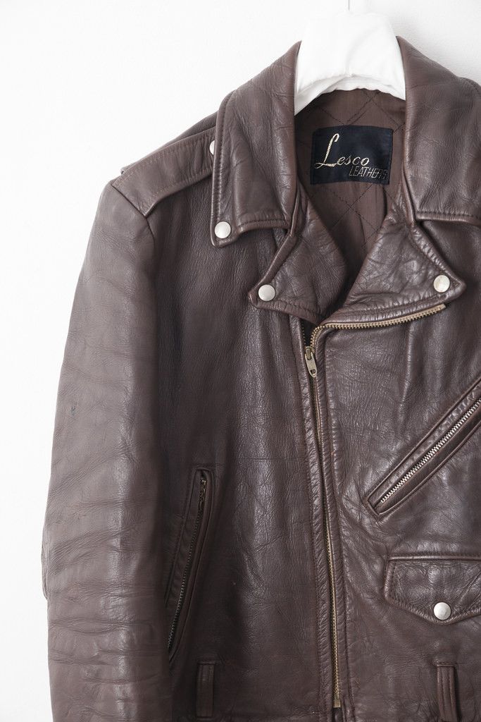Vintage 1970's Lesco leather perfecto jacket Size US S / EU 44-46 / 1 - 2 Thumbnail