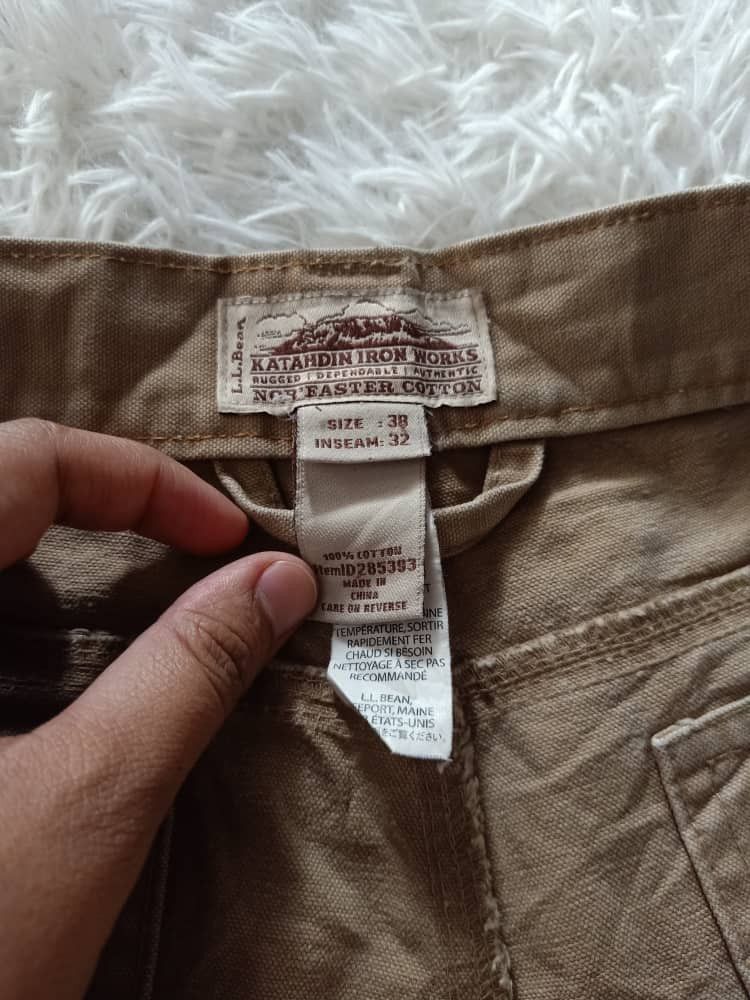 L.L. Bean × Vintage VINTAGE LL.BEAN KATAHDIN IRON WORKS CARPENTER PANTS Size US 38 / EU 54 - 4 Thumbnail