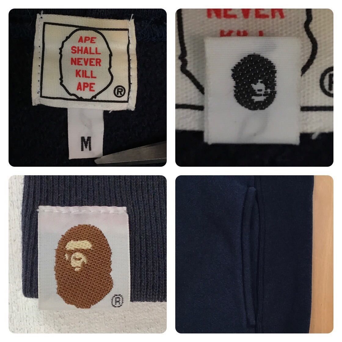 Bape × Kaws BAPE × kaws BIG FACE pullover hoodie navy Size US M / EU 48-50 / 2 - 9 Thumbnail