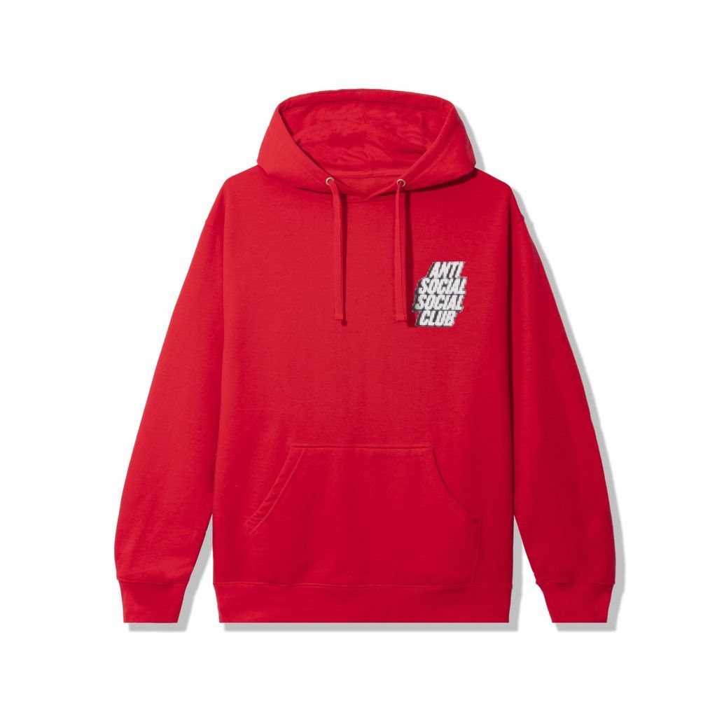 Anti Social Social Club DS ASSC WHITE logo Tokyo Red Hoodie BAPE KITH KAWS VLONE Size US L / EU 52-54 / 3 - 4 Thumbnail