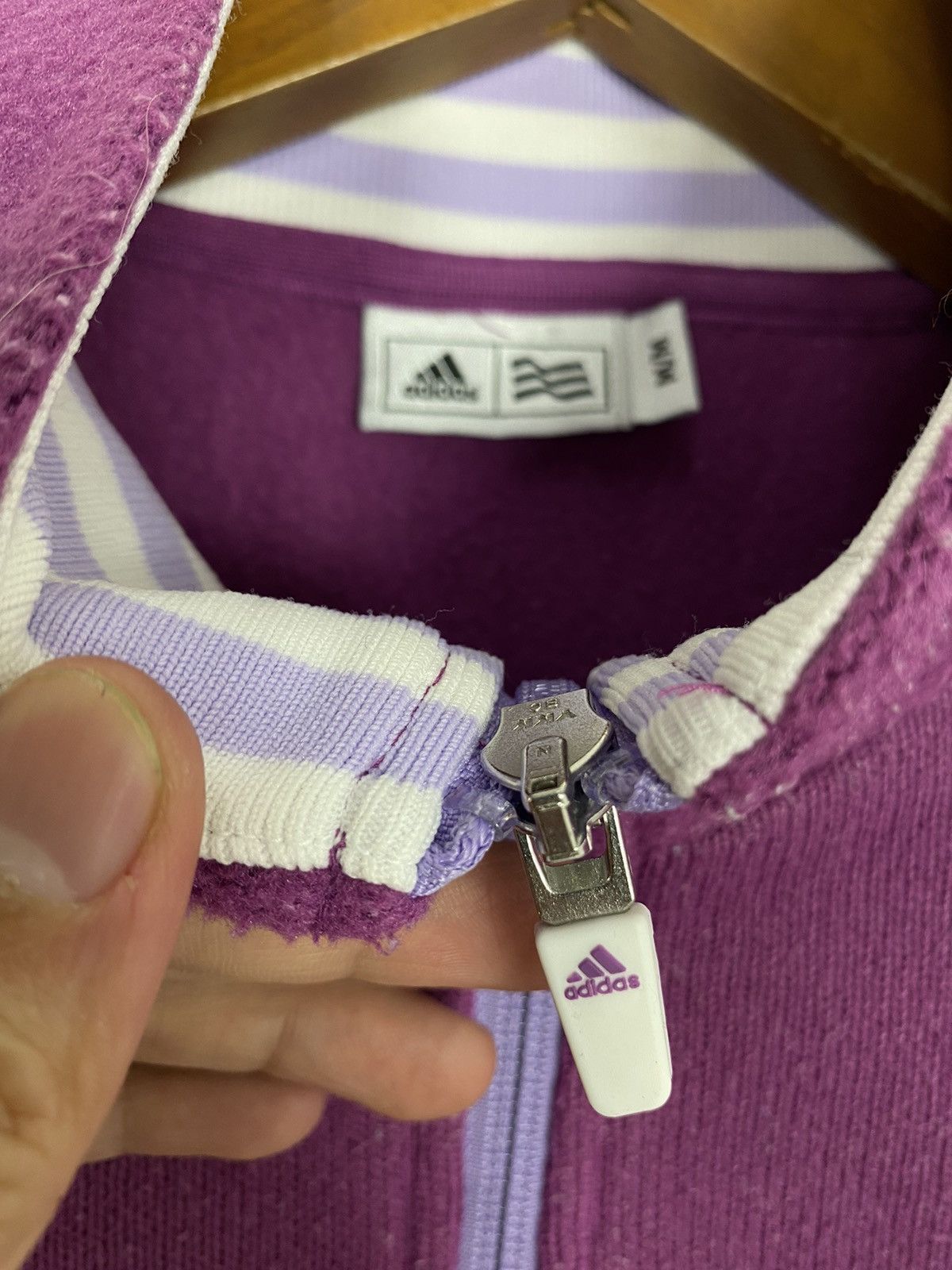 Adidas Rare‼️ Adidas Zipper Embroidery Small Logo Size S / US 4 / IT 40 - 3 Thumbnail