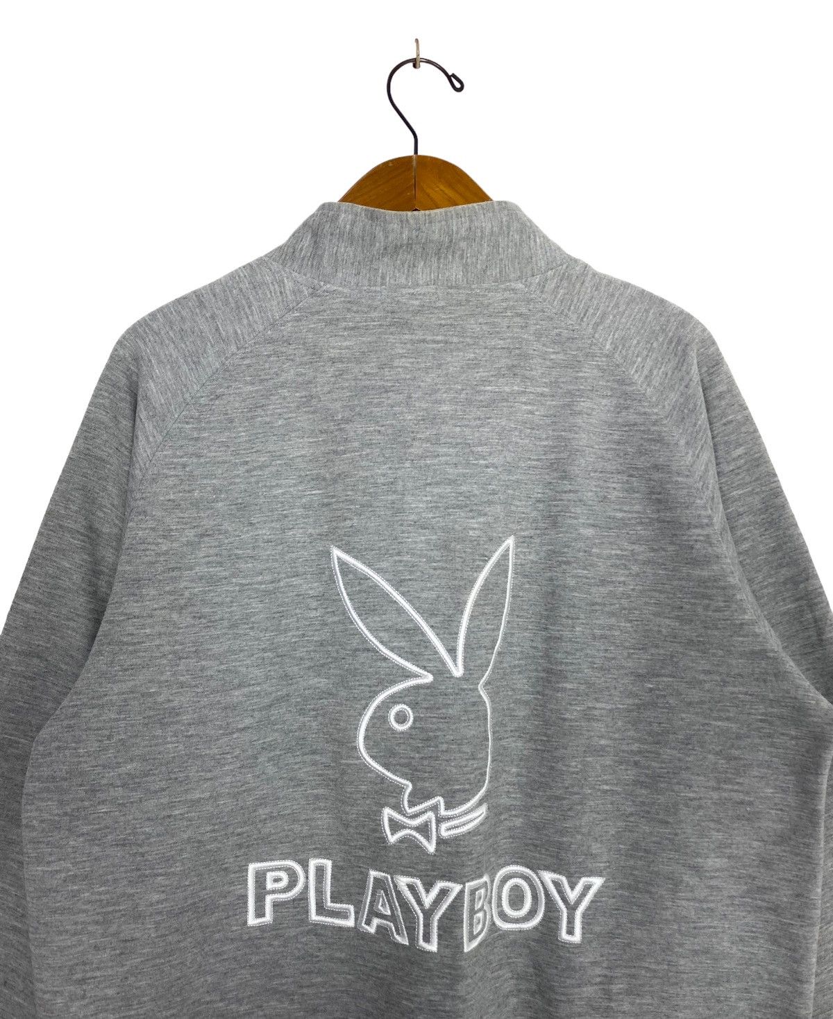 Playboy Rare‼️ Playboy Sweatshirt Half Zip Embroidery Big Logo Size US L / EU 52-54 / 3 - 2 Thumbnail