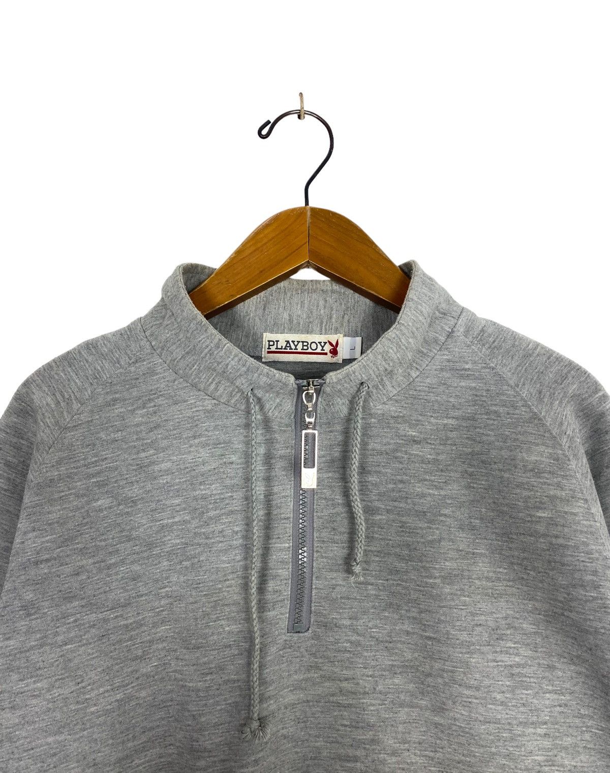 Playboy Rare‼️ Playboy Sweatshirt Half Zip Embroidery Big Logo Size US L / EU 52-54 / 3 - 4 Thumbnail