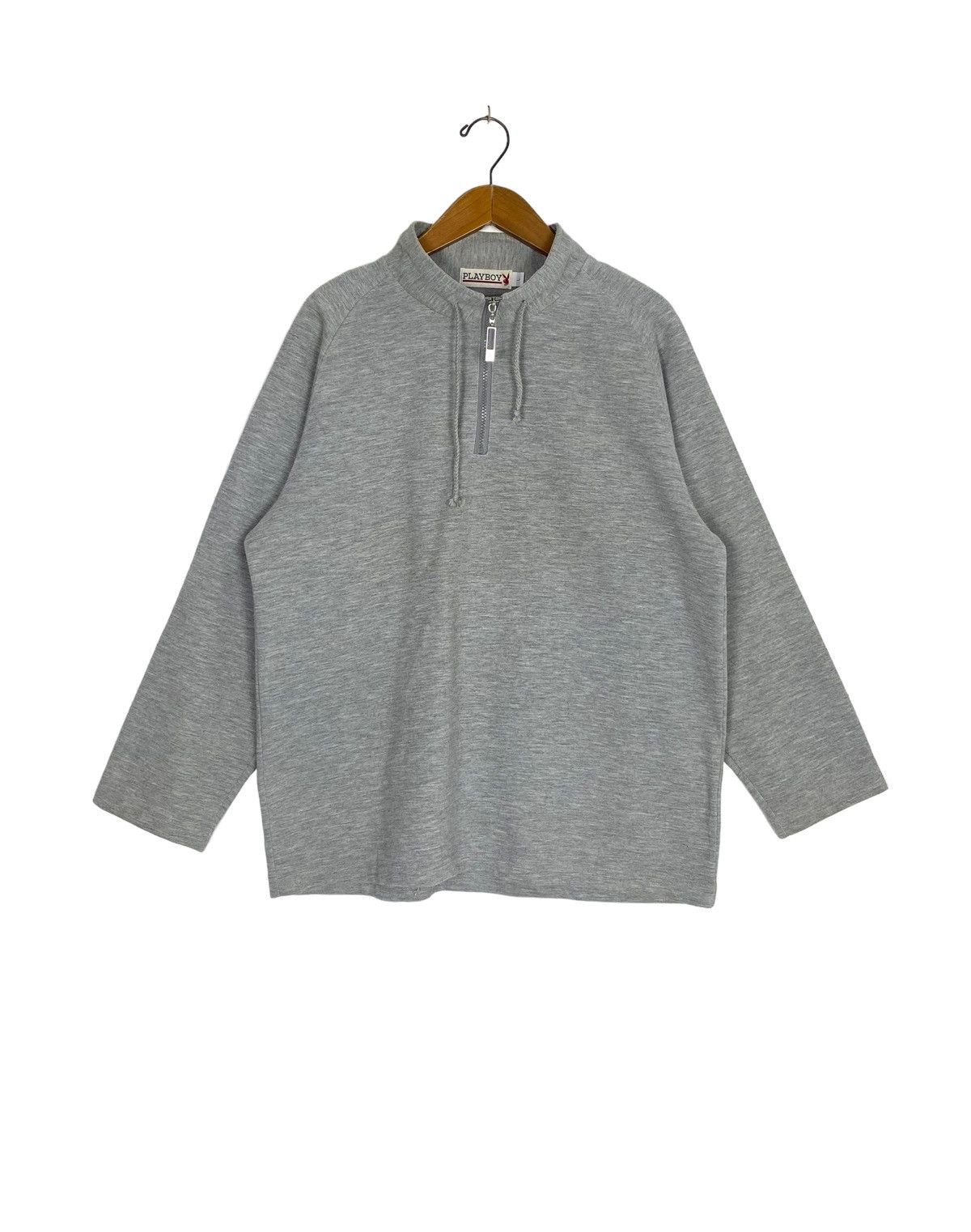 Playboy Rare‼️ Playboy Sweatshirt Half Zip Embroidery Big Logo Size US L / EU 52-54 / 3 - 3 Thumbnail