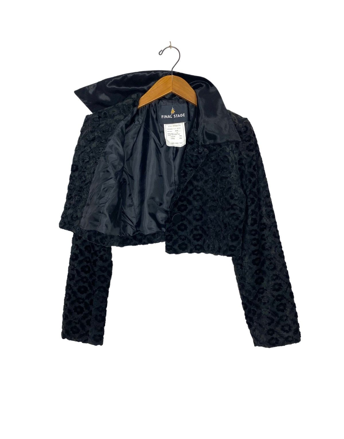 Japanese Brand Rare‼️ Final Stage Faux Fur Crop Coat Jacket Made in Japan Size M / US 6-8 / IT 42-44 - 2 Thumbnail