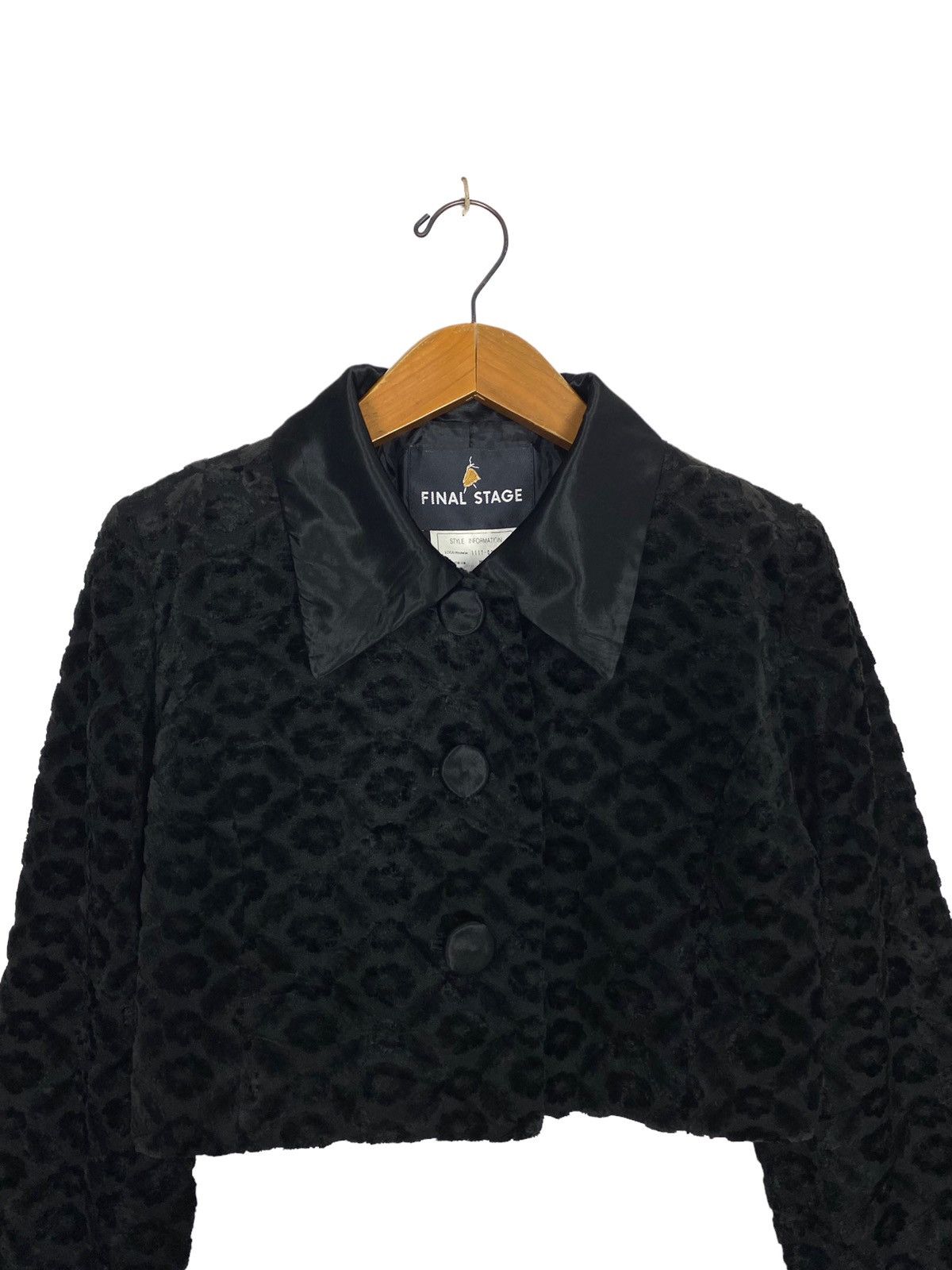 Japanese Brand Rare‼️ Final Stage Faux Fur Crop Coat Jacket Made in Japan Size M / US 6-8 / IT 42-44 - 3 Thumbnail