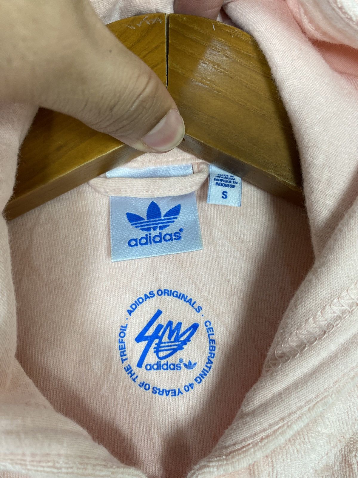 Adidas Rare‼️ Adidas Hoodie Fleece Celebration 40 years The Trefoil Size S / US 4 / IT 40 - 3 Thumbnail