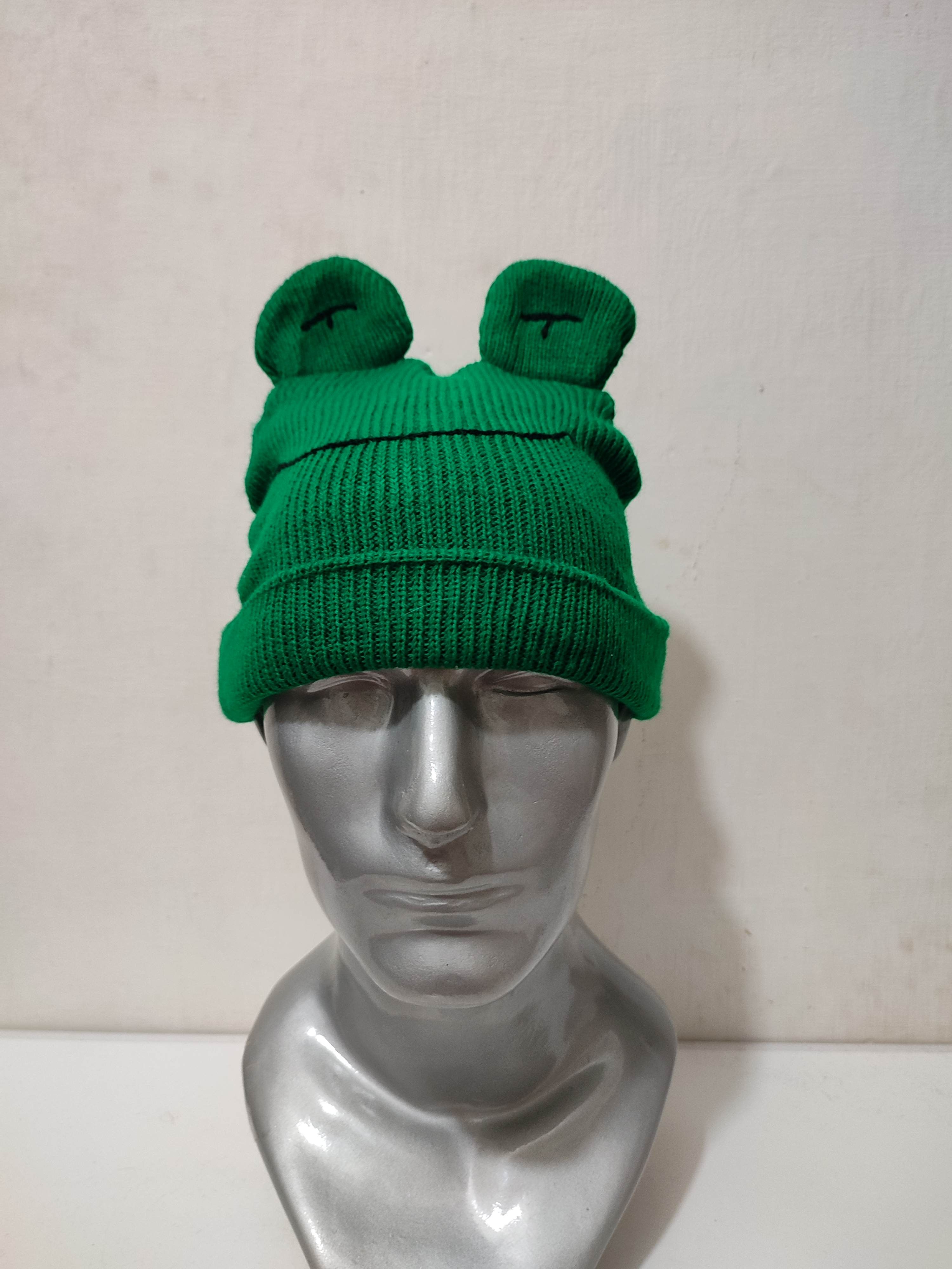 Other 🔥Unknown Cartoon Frog Beanie Bunny Horn design Hats Size ONE SIZE - 1 Thumbnail