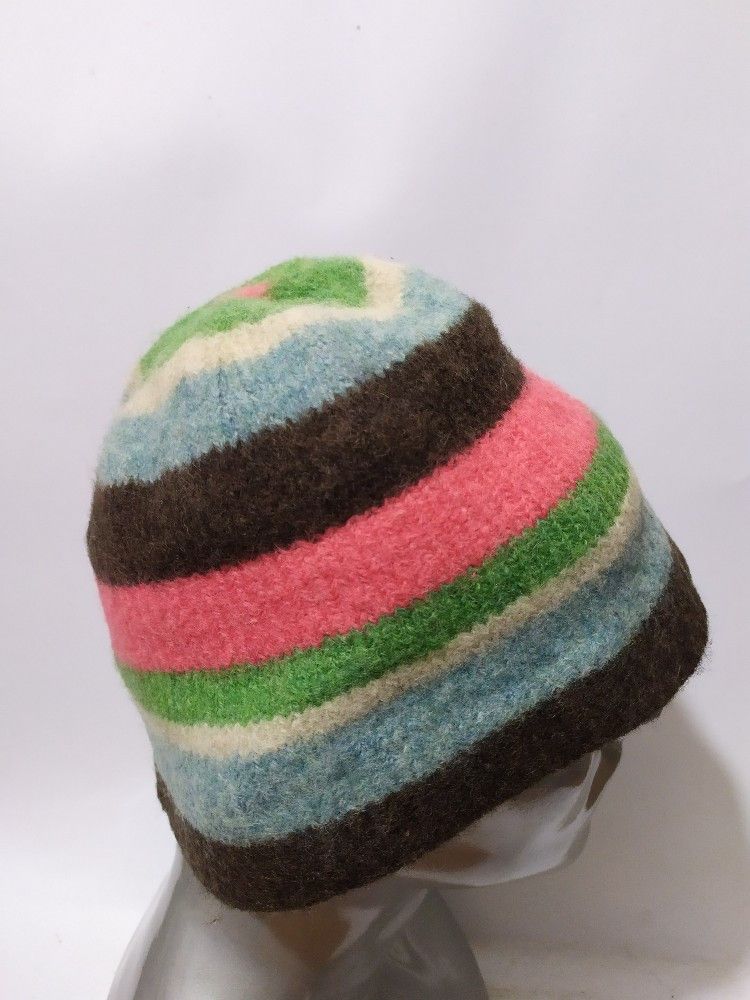 Japanese Brand 🔥Robert Mackie Multicolor Stripes hats Size ONE SIZE - 2 Thumbnail