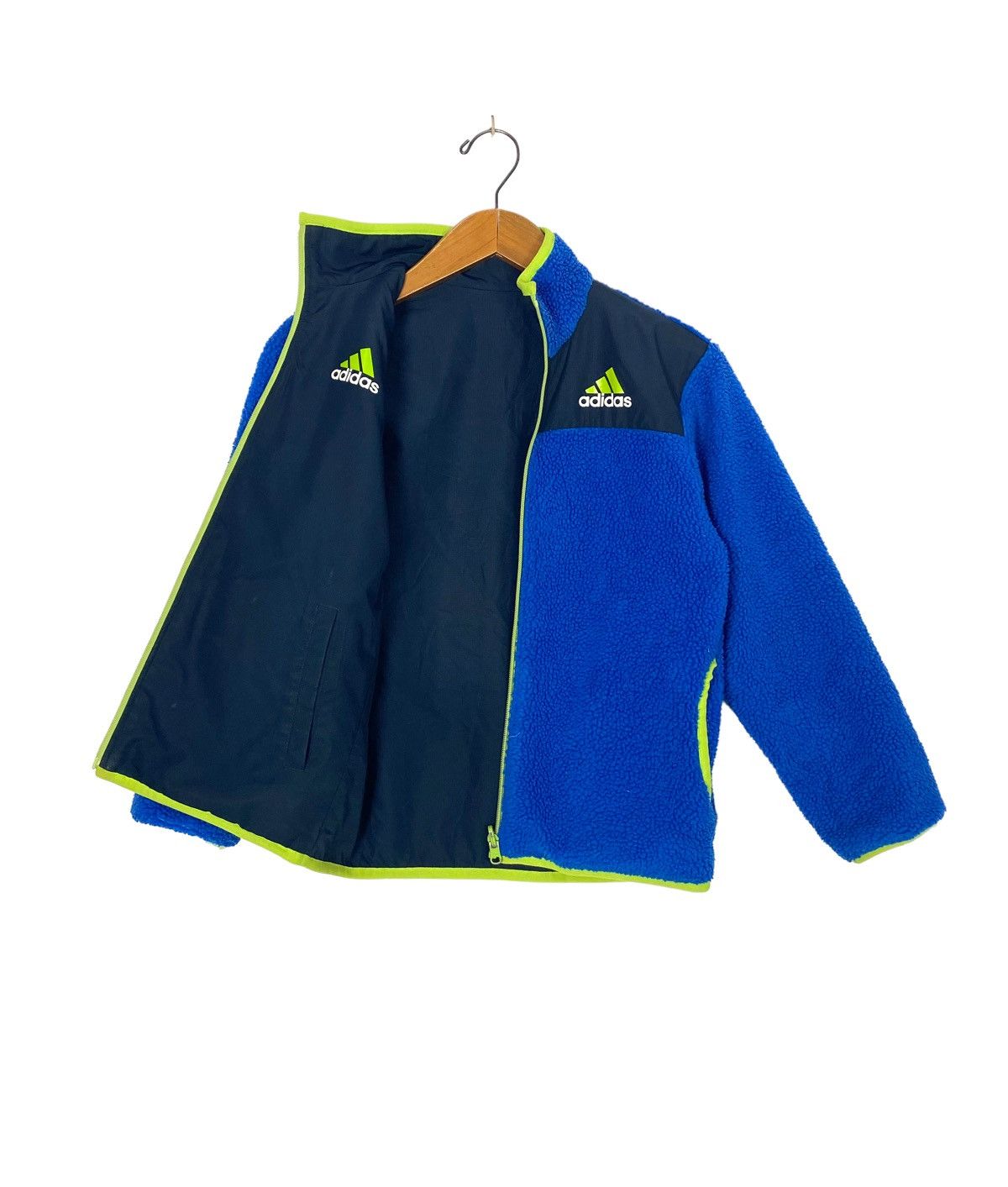 Adidas Rare‼️ Adidas Reversible Deep Pile Big Logo Size US XS / EU 42 / 0 - 1 Thumbnail