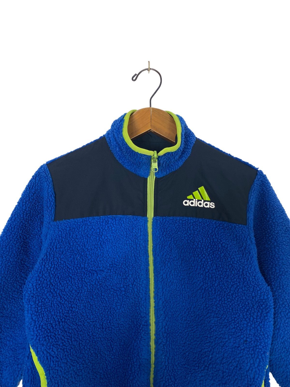 Adidas Rare‼️ Adidas Reversible Deep Pile Big Logo Size US XS / EU 42 / 0 - 5 Thumbnail
