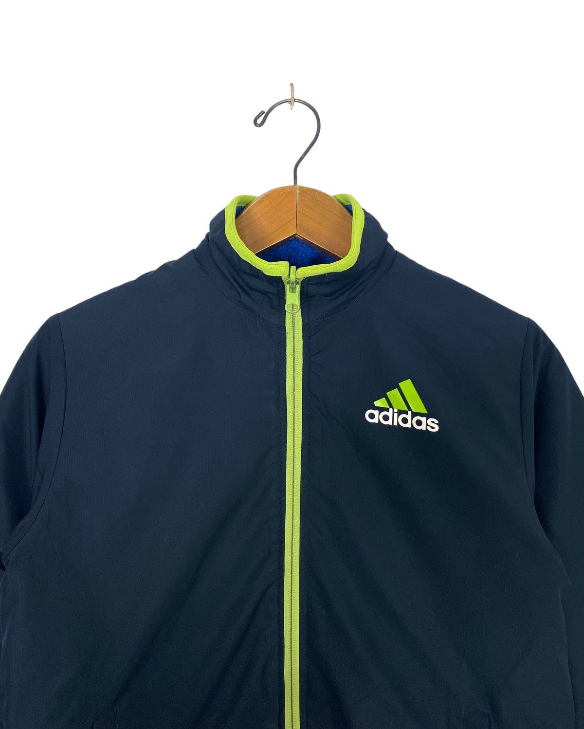 Adidas Rare‼️ Adidas Reversible Deep Pile Big Logo Size US XS / EU 42 / 0 - 7 Thumbnail