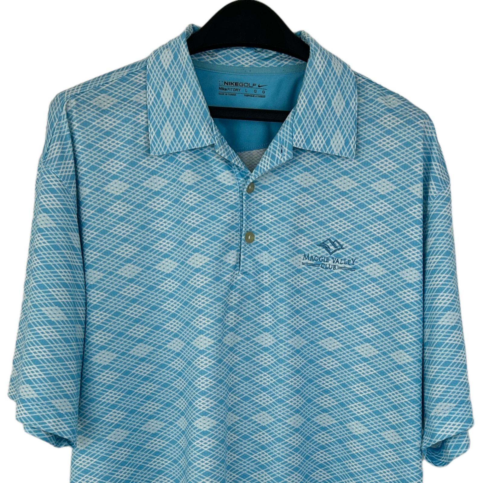 Nike Nike Golf Fit Dry Large Modern Golf Polo Blue Maggie Valley | Grailed