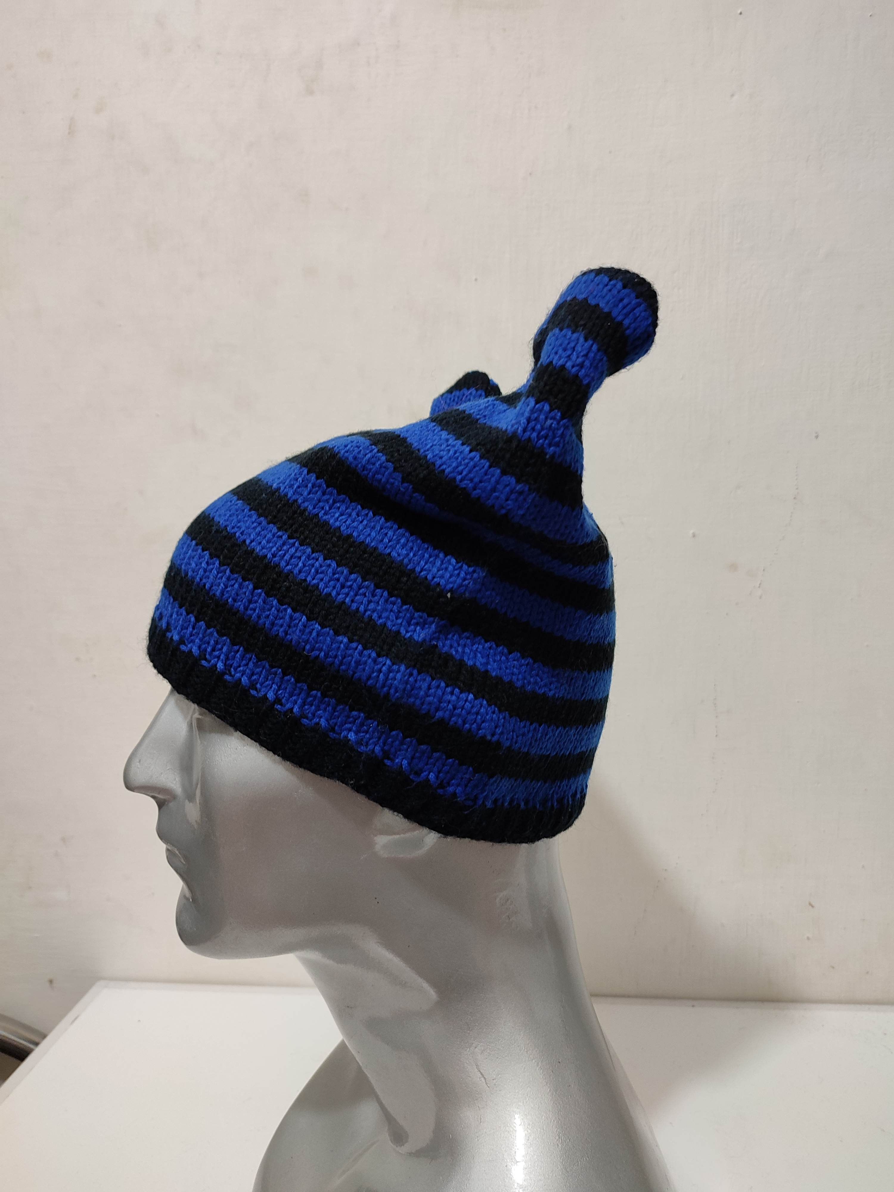 Other 🔥Unknown Stripe Bunny Horn Devil Beanie Hats Size ONE SIZE - 5 Thumbnail