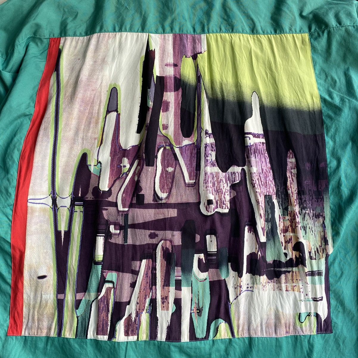Issey Miyake SS02 Runway Issey Miyake Back Patchwork Shirt Size US L / EU 52-54 / 3 - 3 Thumbnail