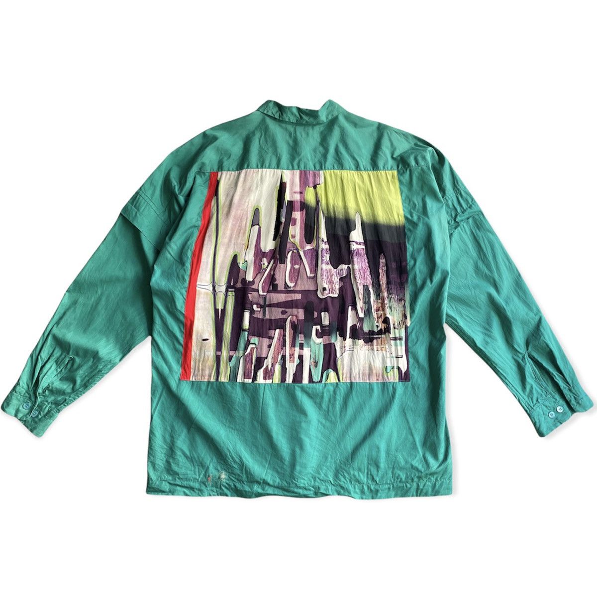Issey Miyake SS02 Runway Issey Miyake Back Patchwork Shirt Size US L / EU 52-54 / 3 - 1 Thumbnail