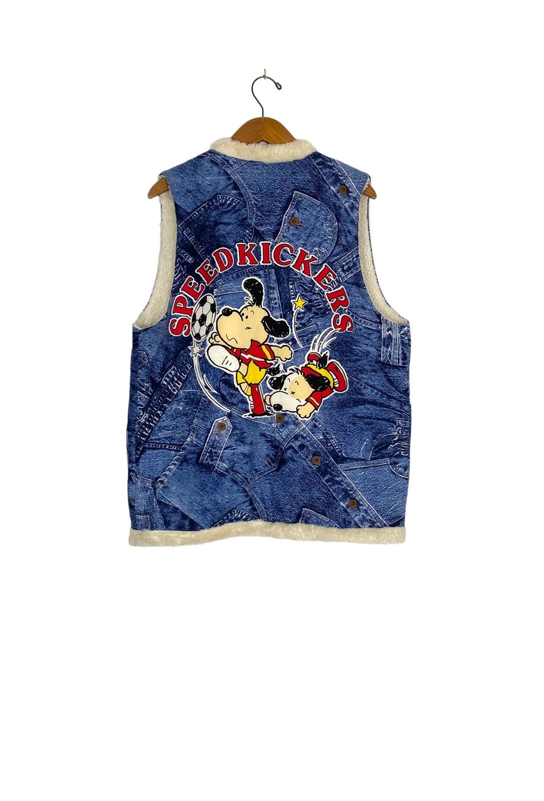 Japanese Brand Rare‼️ Vintage Speed Kickers Vest Fur Inside Big Logo Japan Size US M / EU 48-50 / 2 - 1 Thumbnail