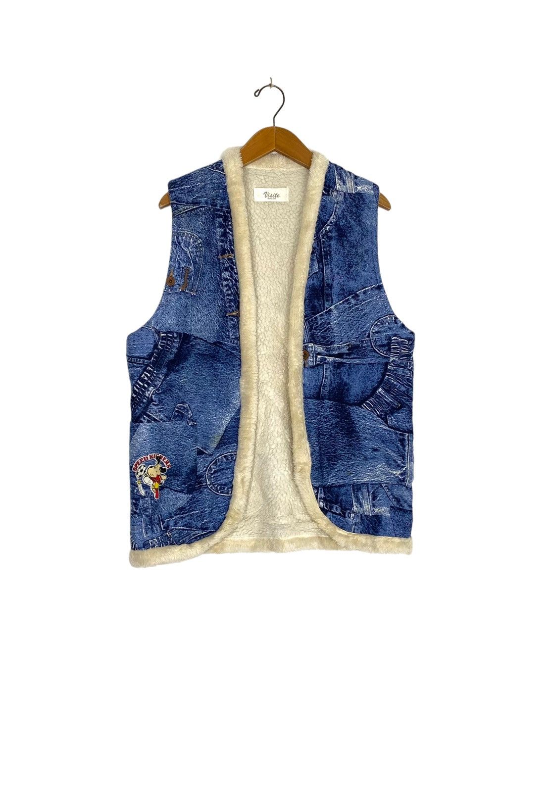Japanese Brand Rare‼️ Vintage Speed Kickers Vest Fur Inside Big Logo Japan Size US M / EU 48-50 / 2 - 3 Thumbnail