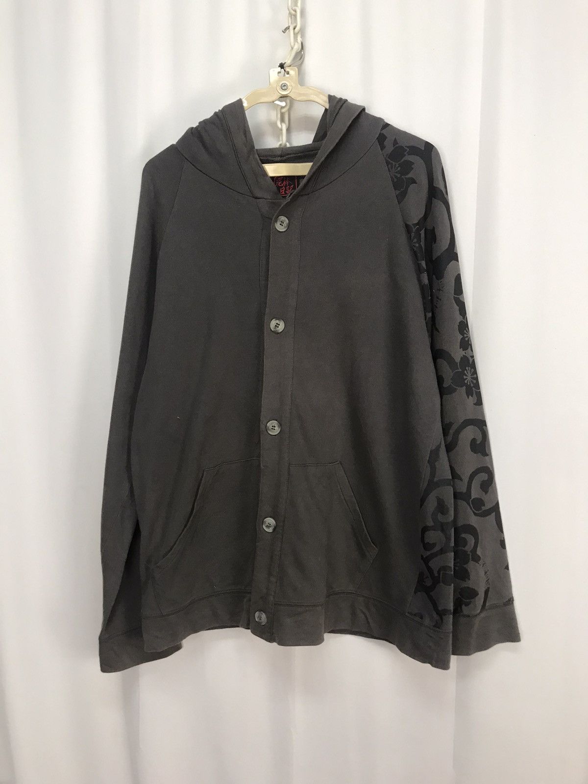 Japanese Brand Button up hoodie printed Japanese brand Size L / US 10 / IT 46 - 7 Thumbnail