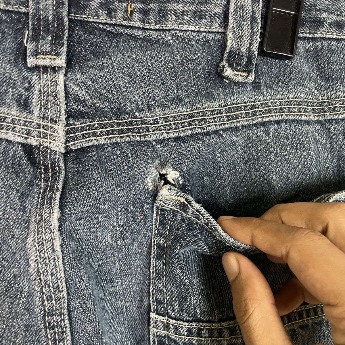Lee Vintage Lee Dungarees Short Jeans Size US 34 / EU 50 - 20 Thumbnail
