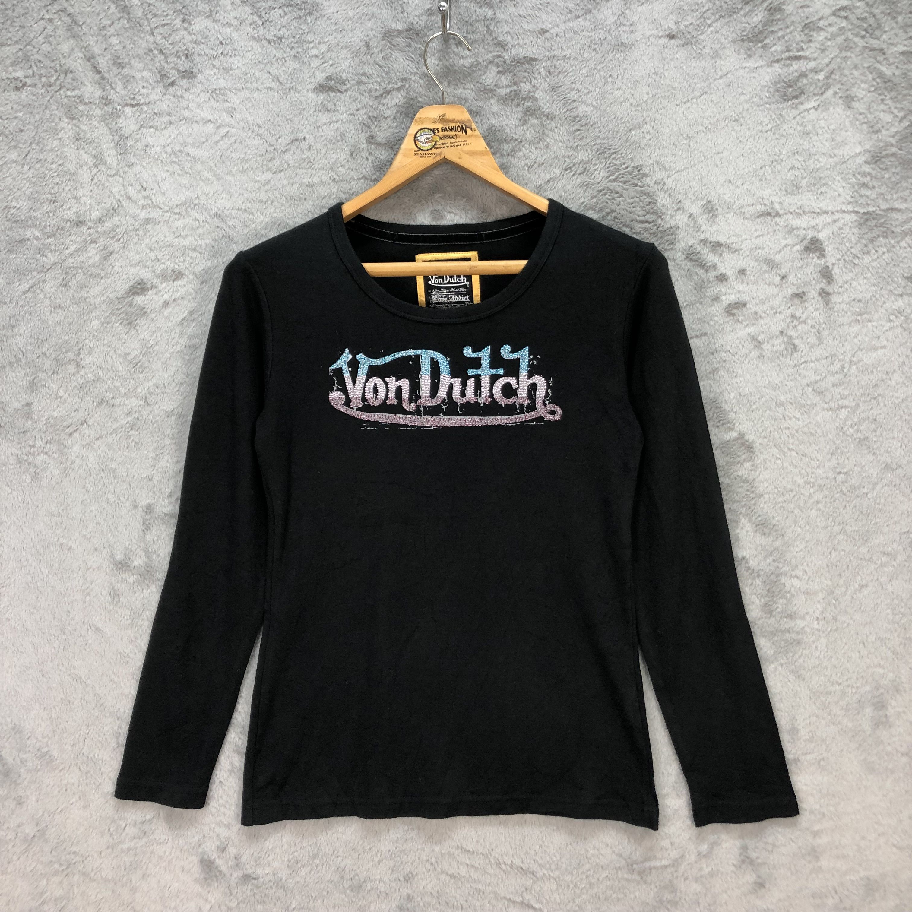 Von Dutch Von Dutch Big Logo Long Sleeve Tees #5708-203 Size L / US 10 / IT 46 - 1 Thumbnail