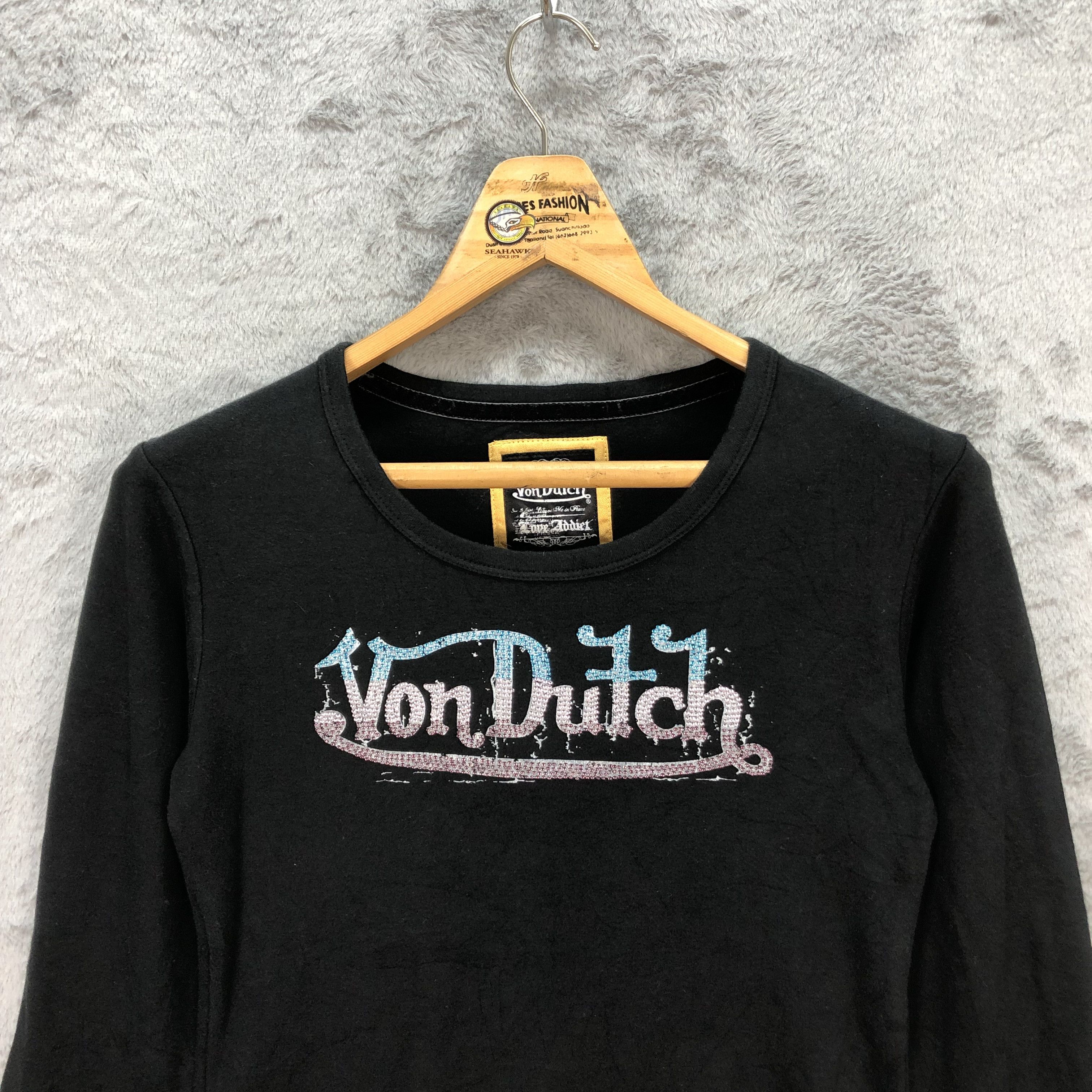Von Dutch Von Dutch Big Logo Long Sleeve Tees #5708-203 Size L / US 10 / IT 46 - 2 Thumbnail