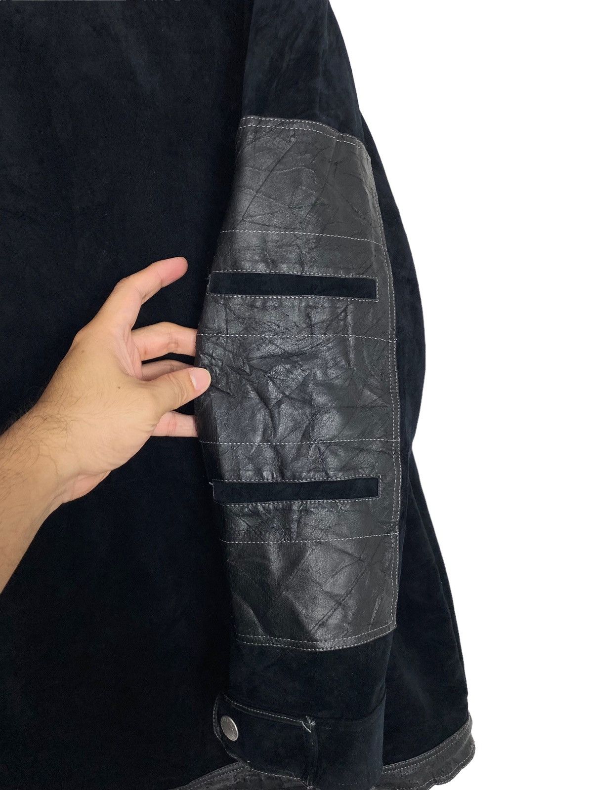 Japanese Brand Angelo Garbasus Velvet Hoddie Fur Jacket Made in Japan Size US L / EU 52-54 / 3 - 11 Thumbnail